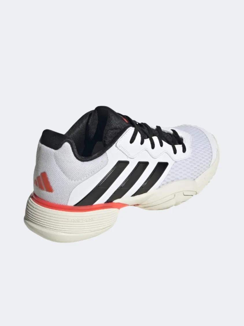 Adidas Barricade Gs Boys Tennis Shoes White/Black