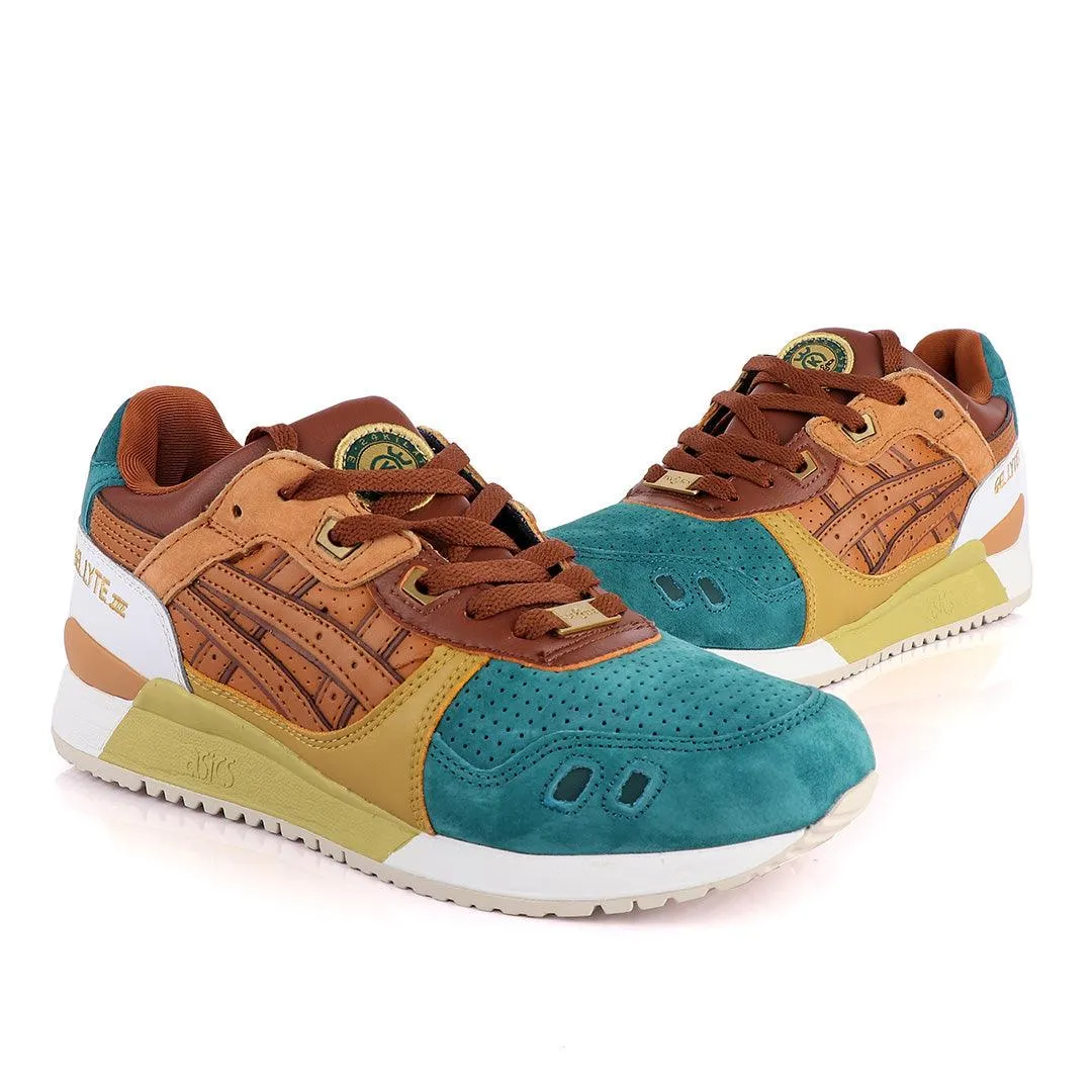 Asicstiger Gel - Lyte III Green Brown Gold Men's Sneakers