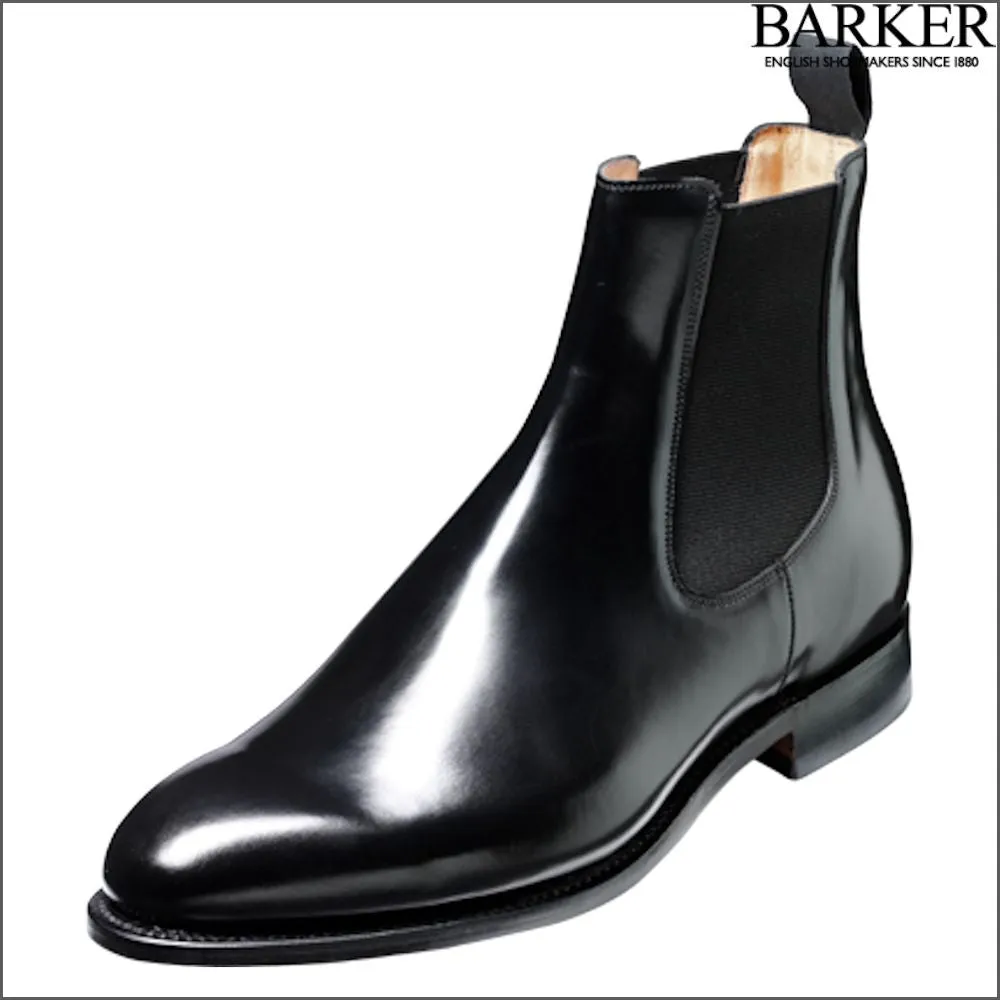 Barker Bedale Black Hi-Shine Boot--