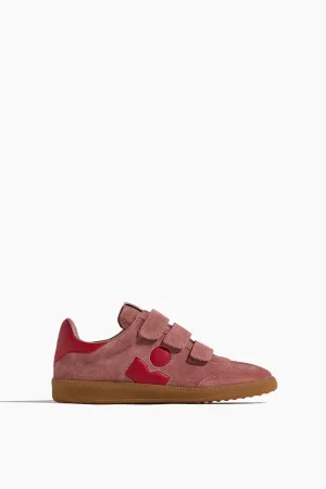 Beth Sneakers in Faded Pink/Red