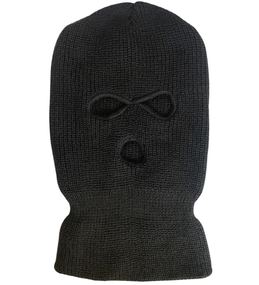 Black Knit Ski Mask