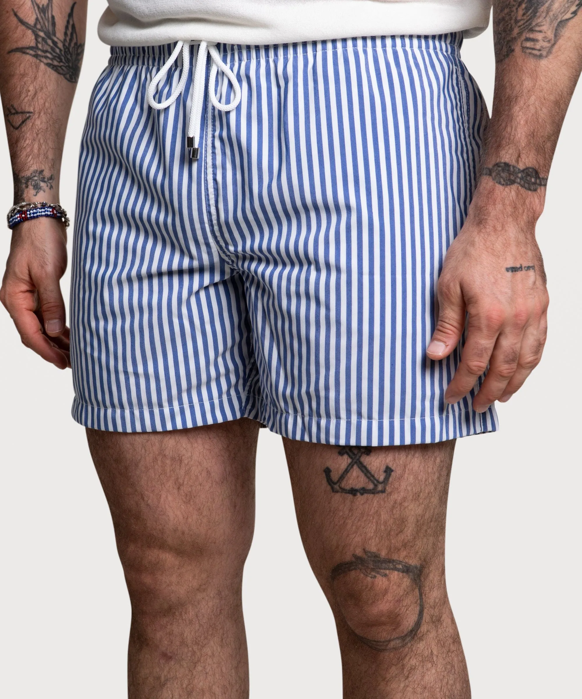 Bold Striped Swim Shorts