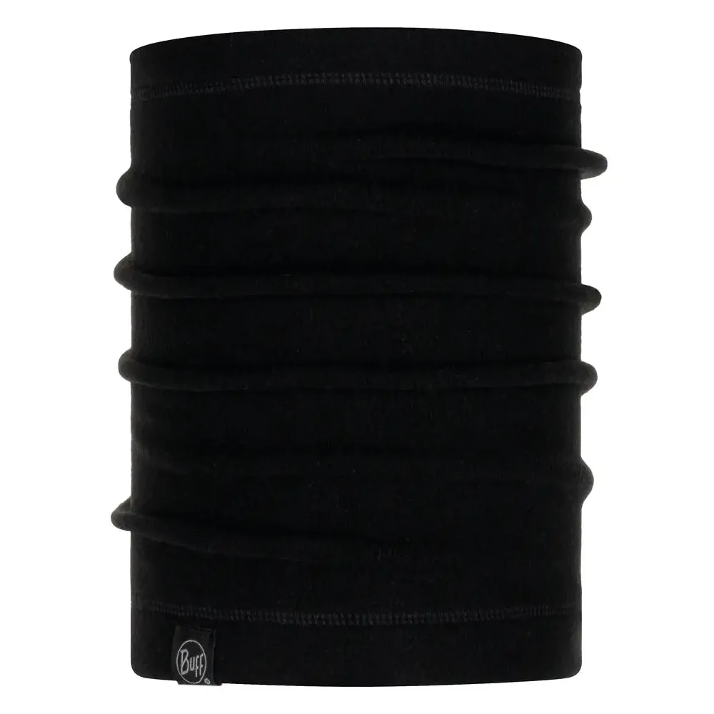 Buff Polar Neckwarmer Solid Neck Warmer Black