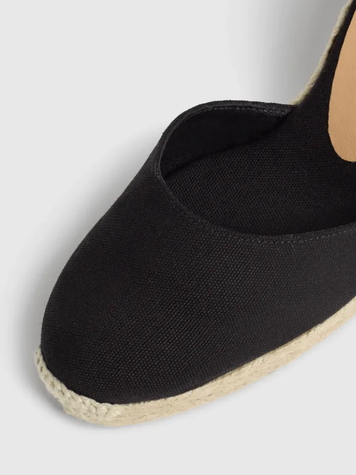 Castaner CARINA/8 Black Espadrille Wedges 020962 100