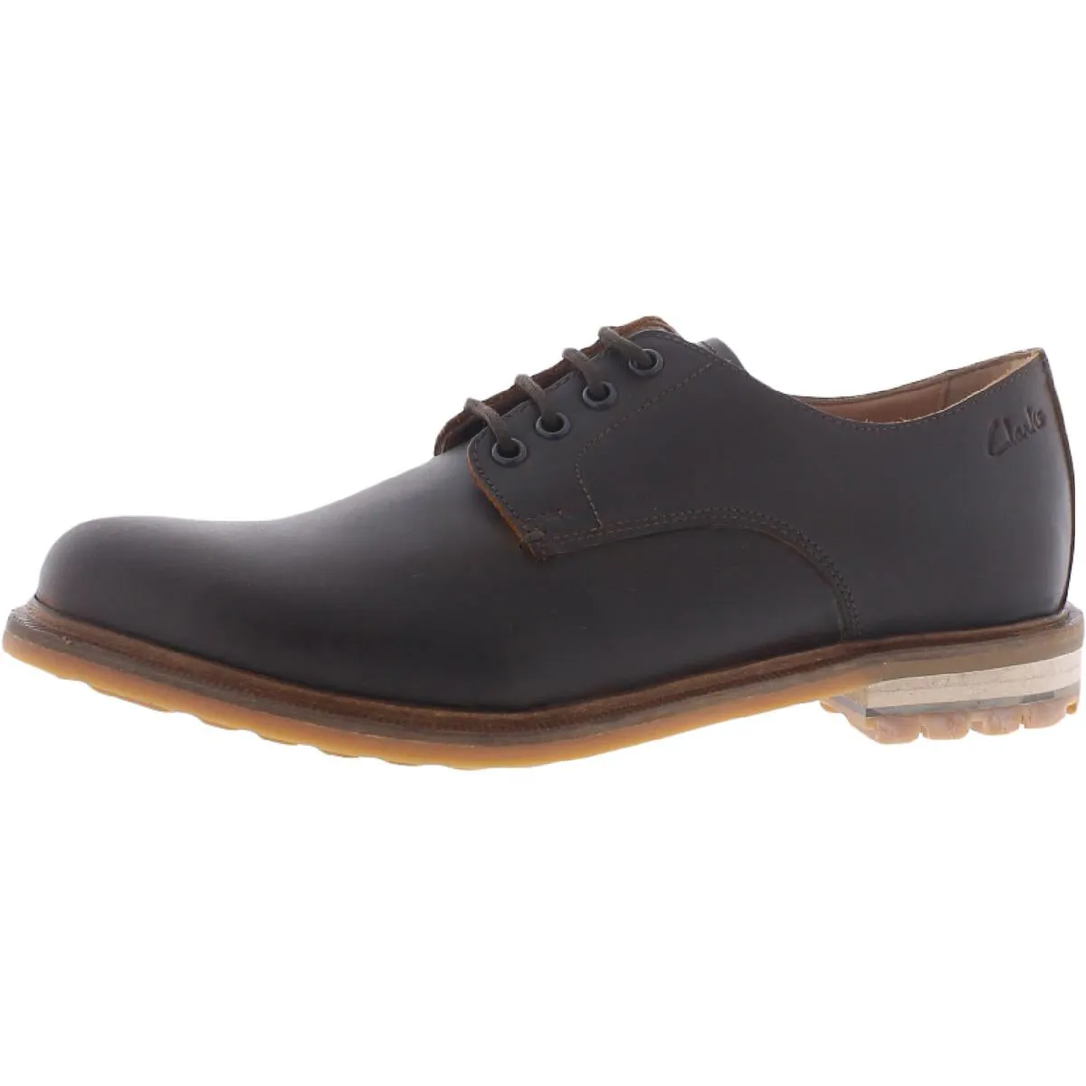 Clarks Mens Foxwell Hall Padded Insole Lace Up Oxfords