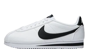 Classic Cortez White/Black Leather Shoe