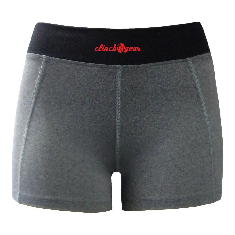 Cross Training Performance Micro Short - Crush - Heather Gray/Black/Red