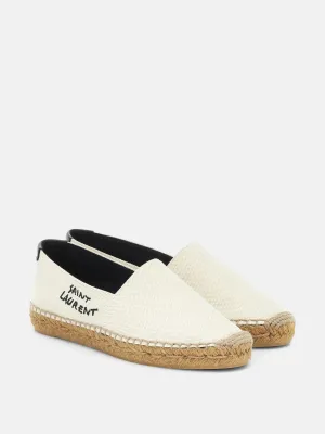 Embroidered canvas espadrilles