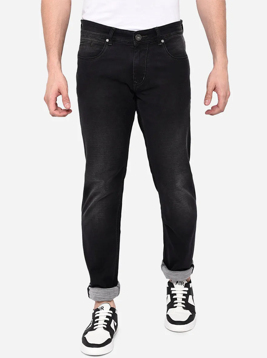 Greynis Black Solid Slim Fit Jeans | JadeBlue