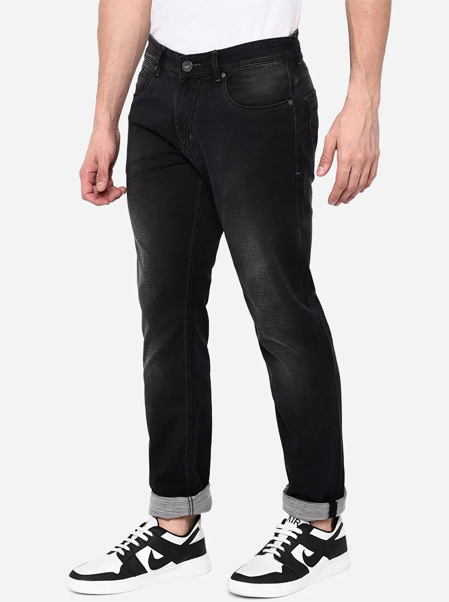 Greynis Black Solid Slim Fit Jeans | JadeBlue