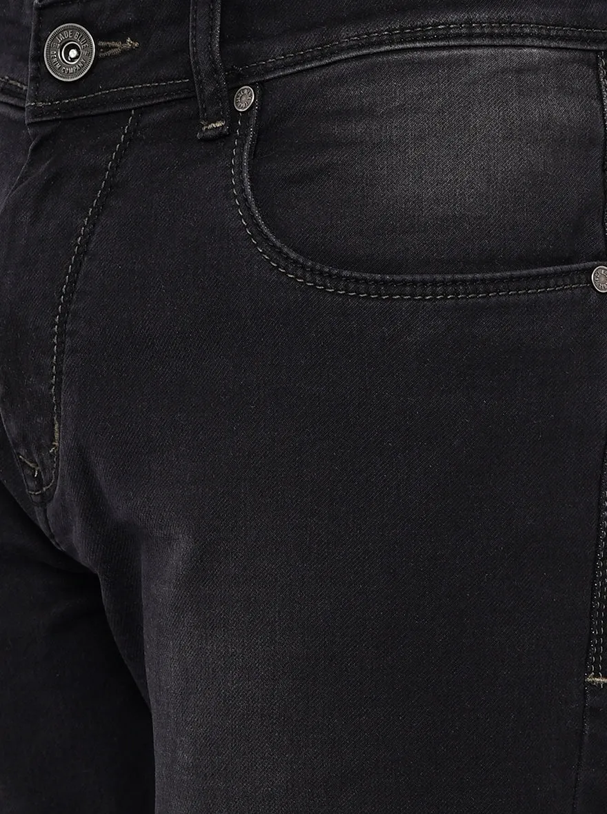 Greynis Black Solid Slim Fit Jeans | JadeBlue