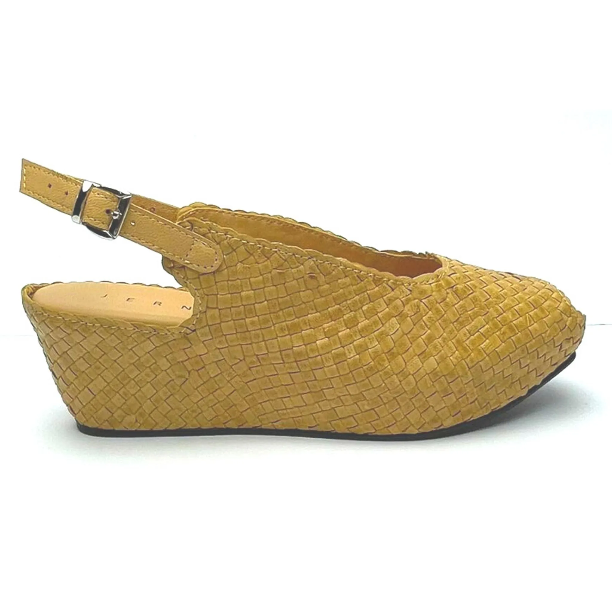 Handwoven Square Front wedges with Slingback - 28289