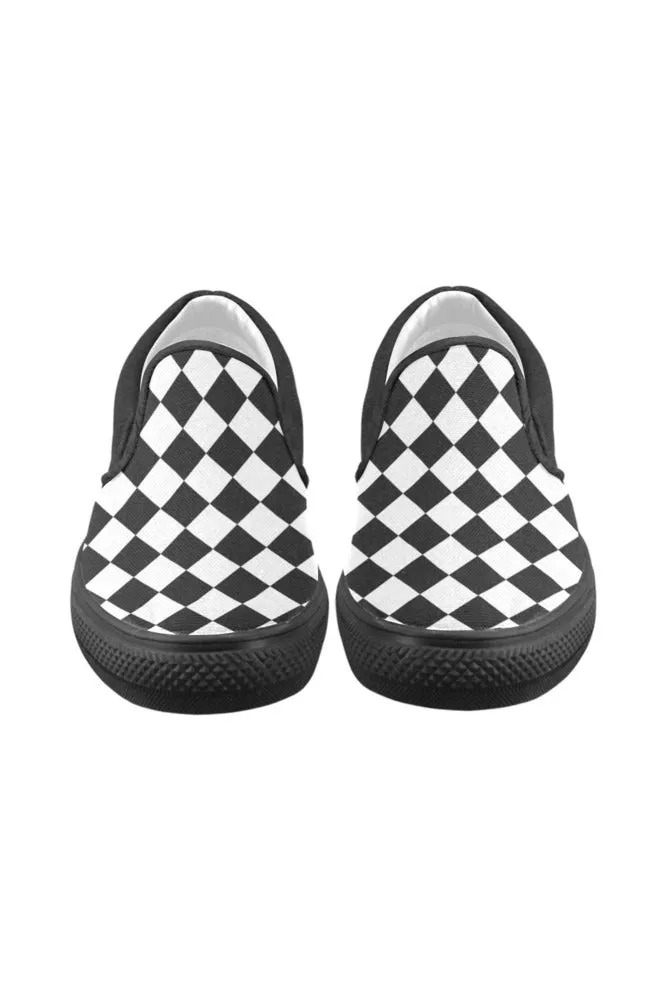 Harlequin Nights Men's Slip-on Canvas Shoes