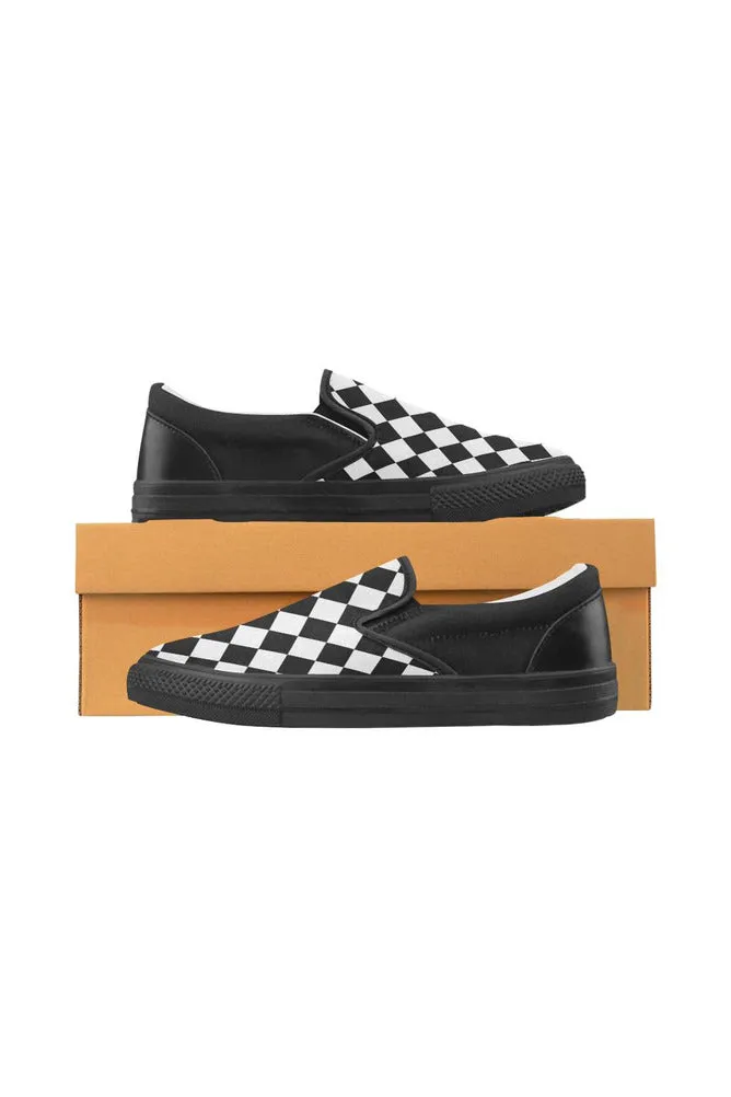 Harlequin Nights Men's Slip-on Canvas Shoes