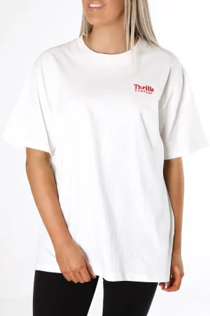 Hiatus Merch Fit Tee Dirty White