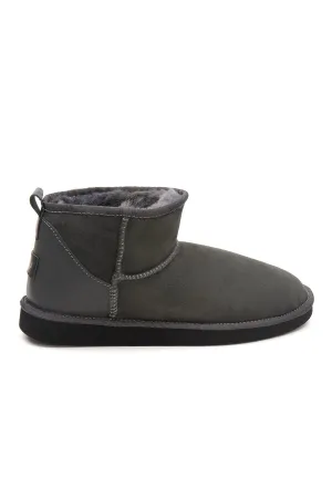 Last 2 Products Special Price - Sheepskin Women's Mini Boots 191137 Anthracite