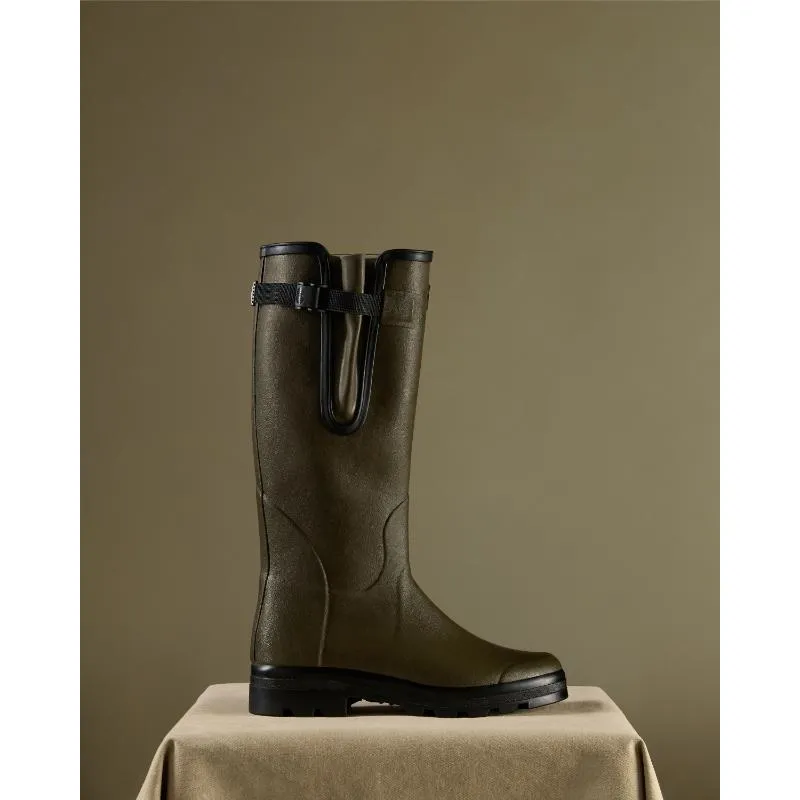 Le Chameau Mens Vierzon Jersey Lined Wellington Boots - Chameau Green