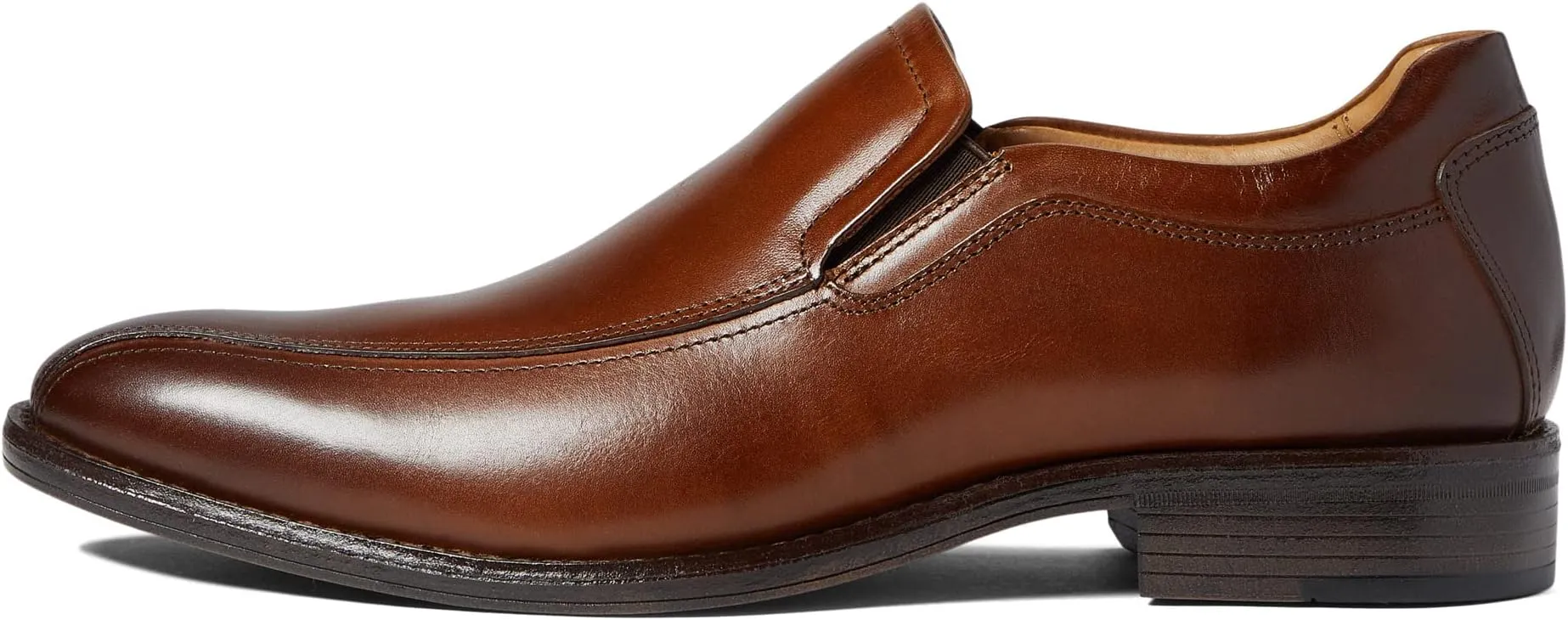 Lewis Venetian Johnston & Murphy Loafers in Tan Full Grain