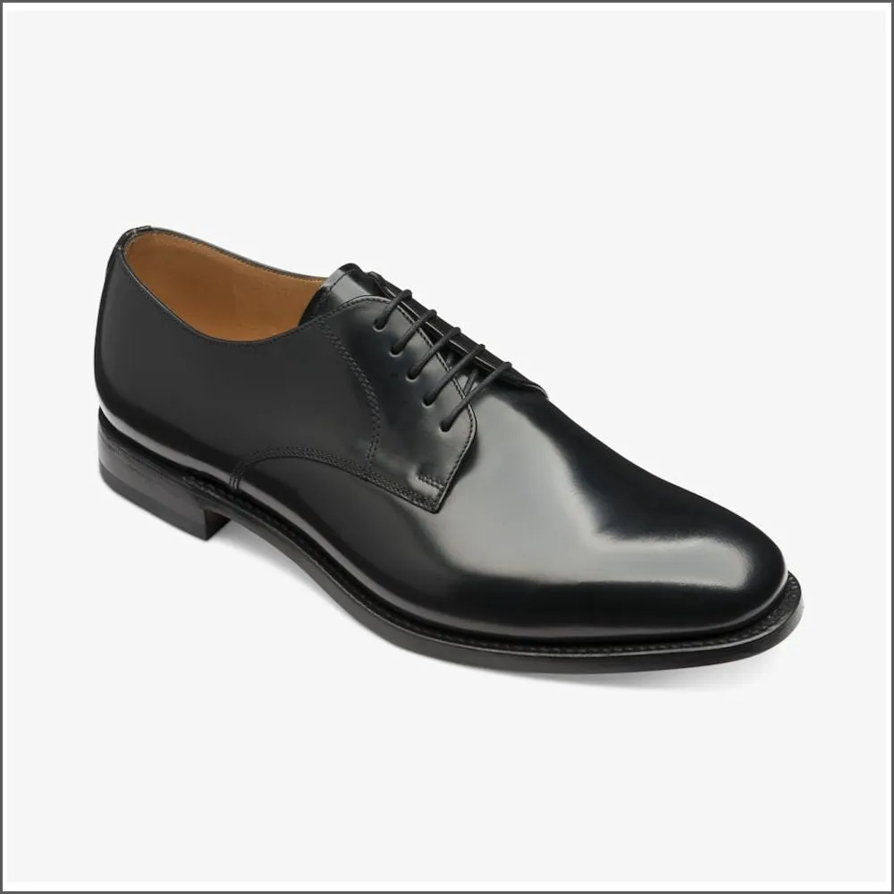 Loake 205 Black Plain Tie Shoe--