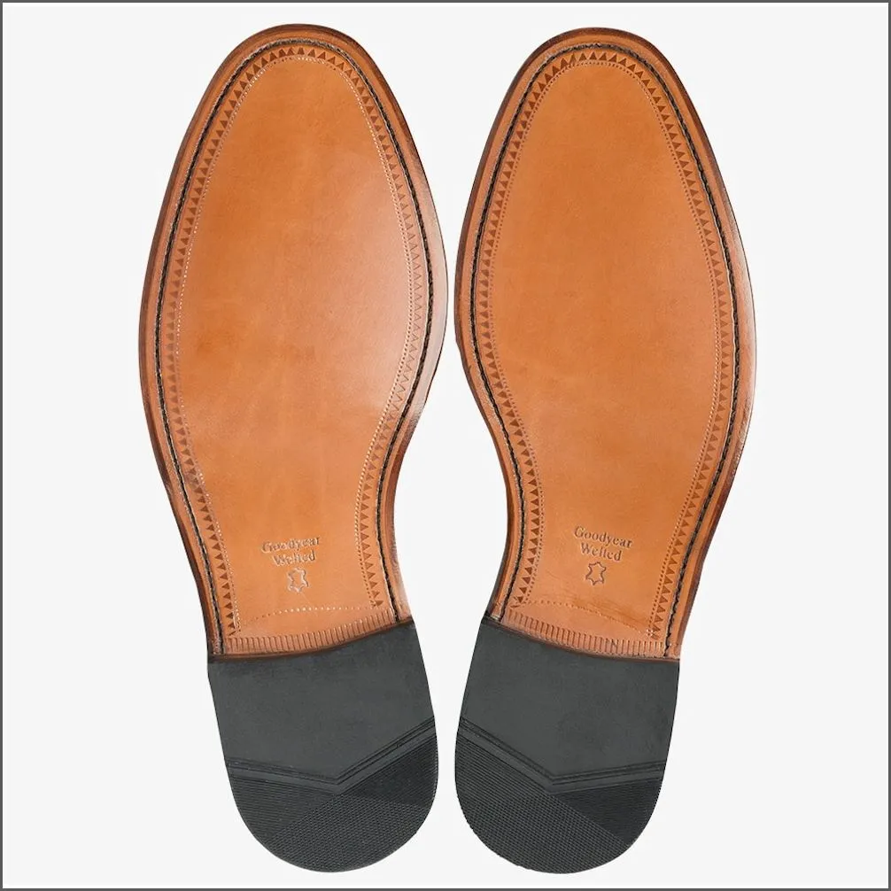 Loake 205 Black Plain Tie Shoe--