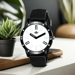 LOREM White Professional Look Analog Watch For Men LR57