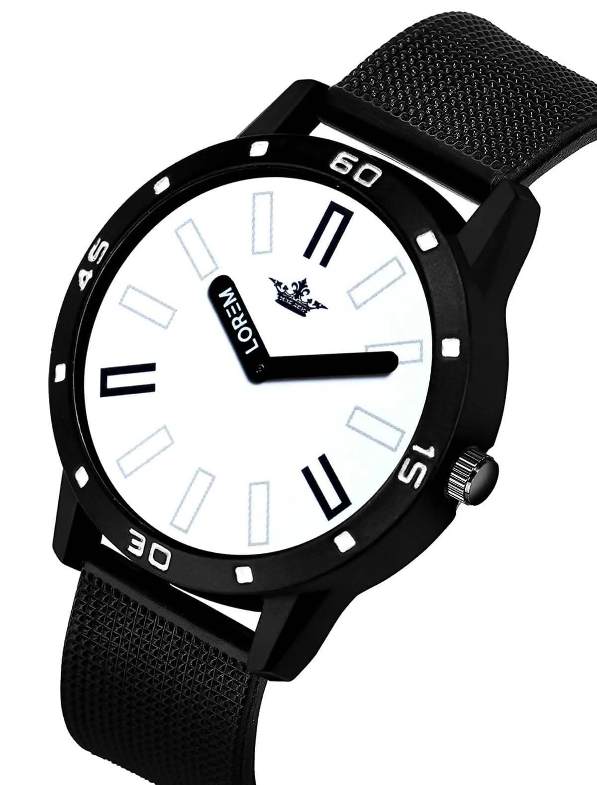 LOREM White Professional Look Analog Watch For Men LR57