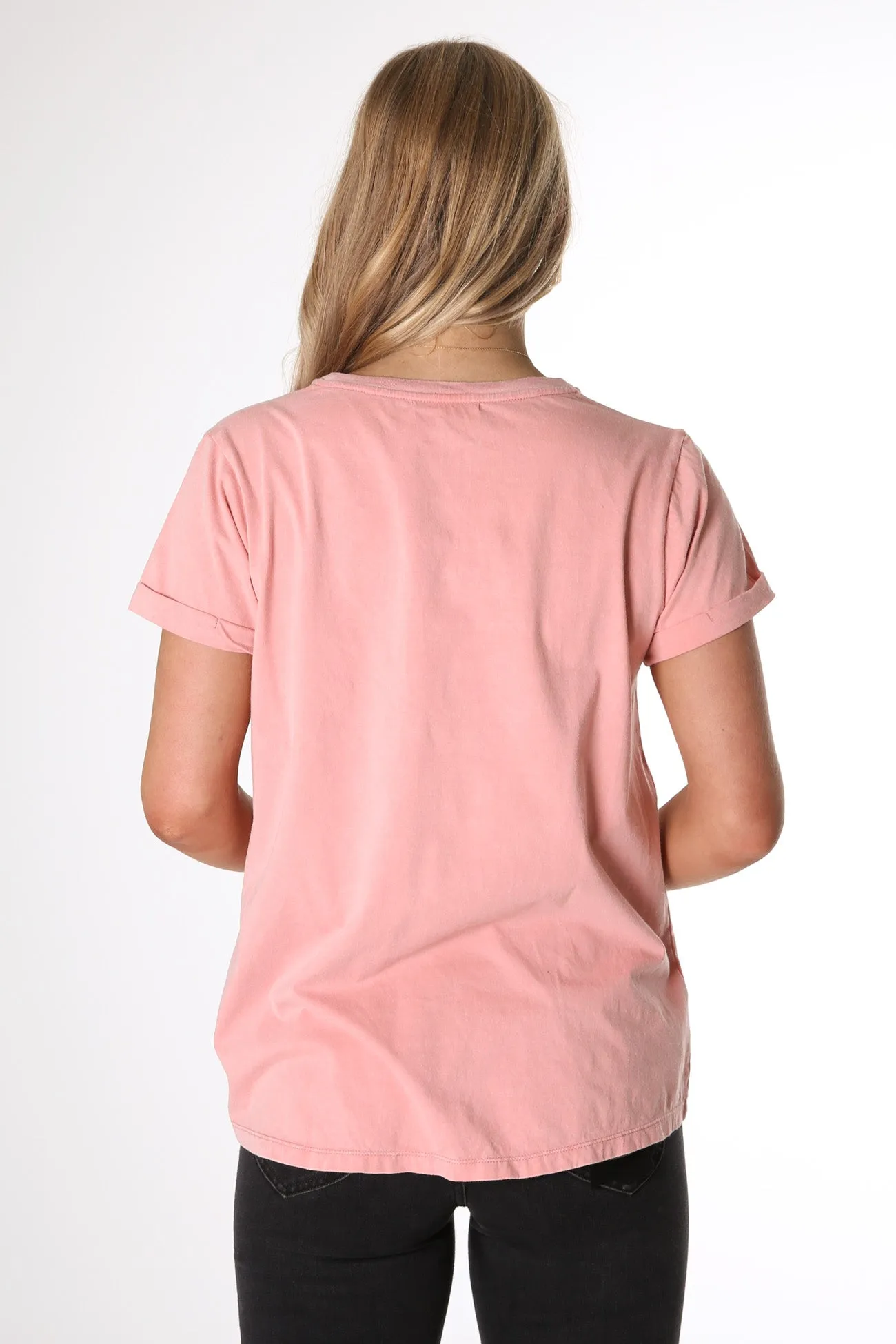 Marlo Tee Pink Sandwash