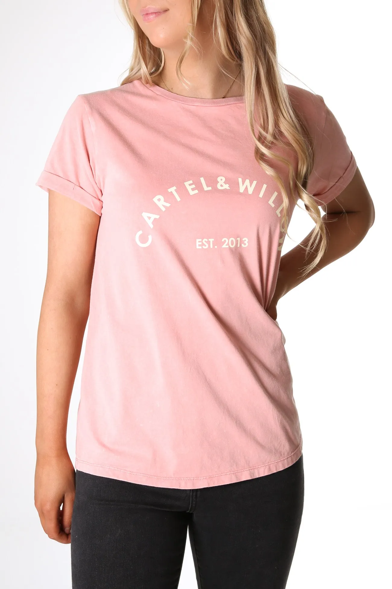 Marlo Tee Pink Sandwash