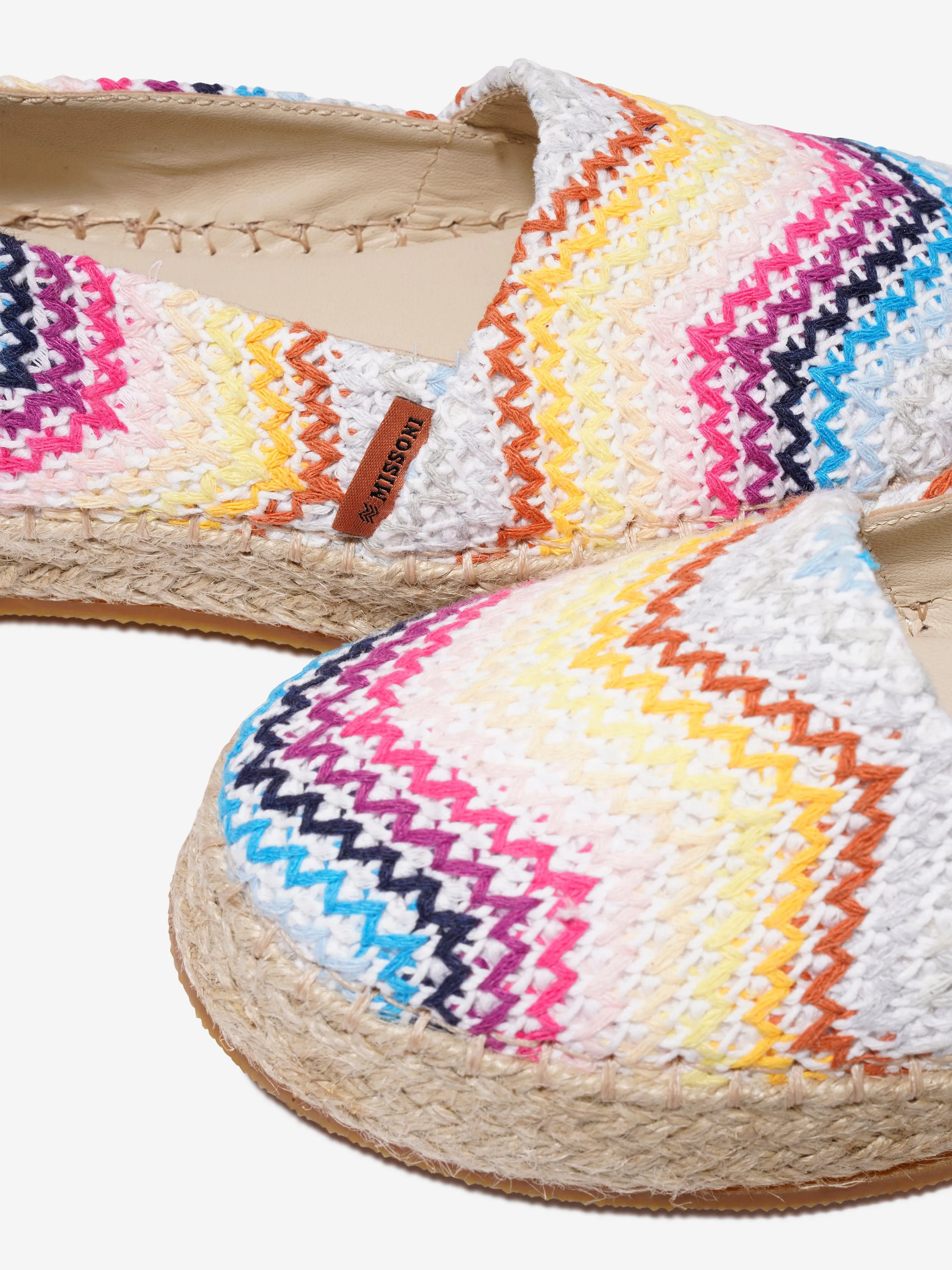 Missoni Girls Zig Zag Espadrilles in Multicolour