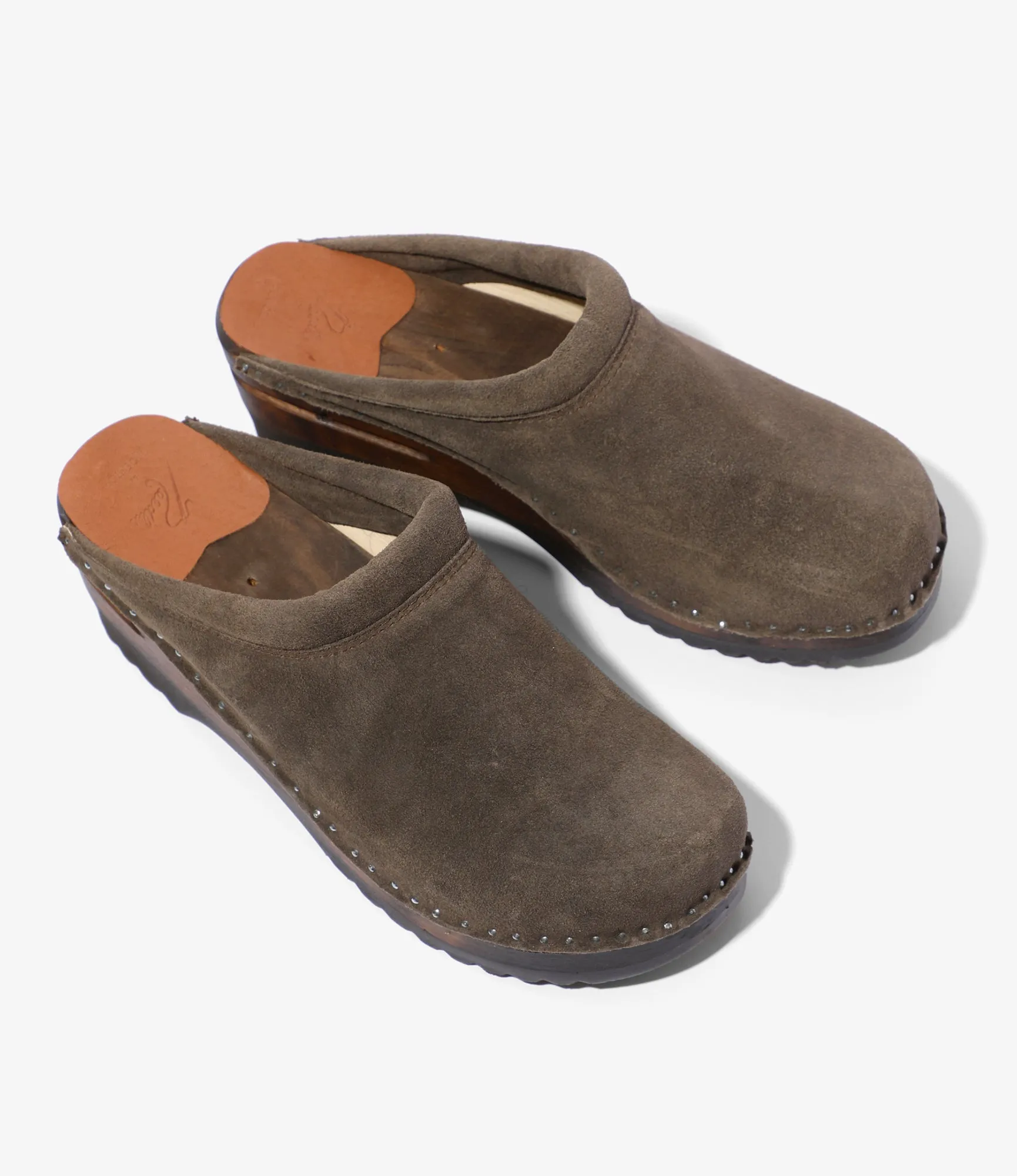 'Monet' Clog – Taupe Rough Out