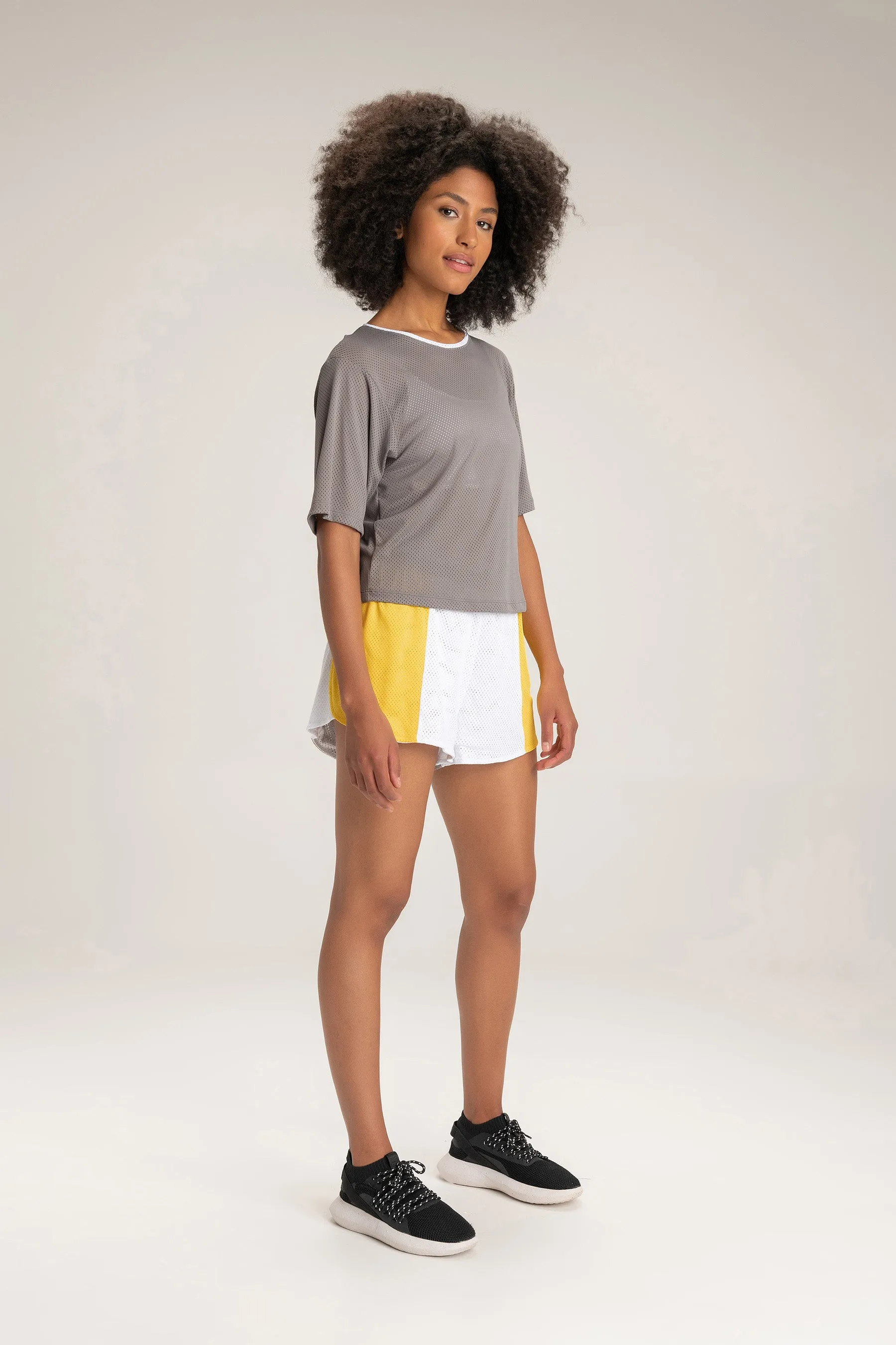 Net Cropped T-Shirt