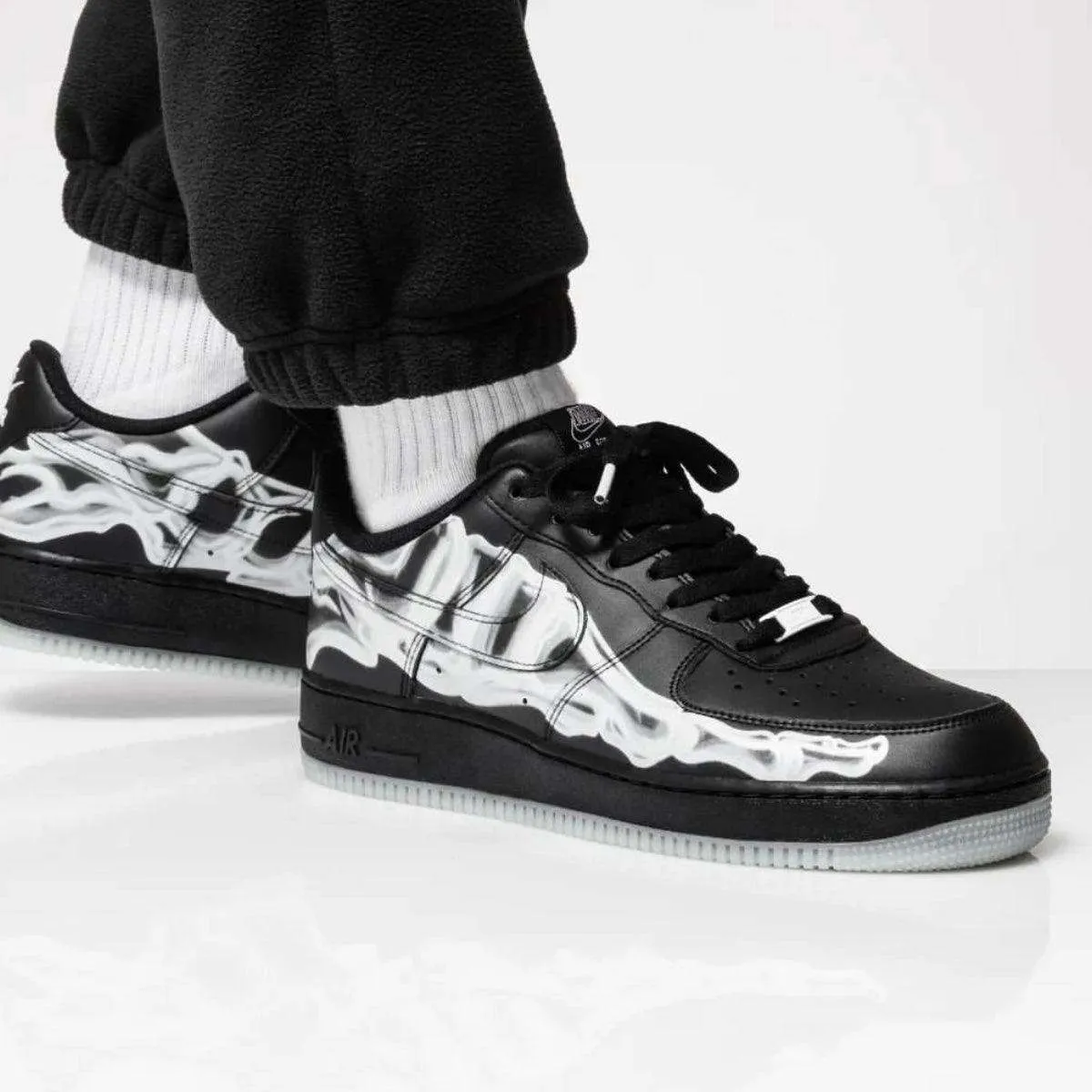 Nike Air Force 1 Low Black Skeleton