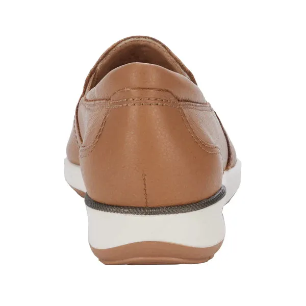 Orleans Tan Slip-On Leather Casual Shoes