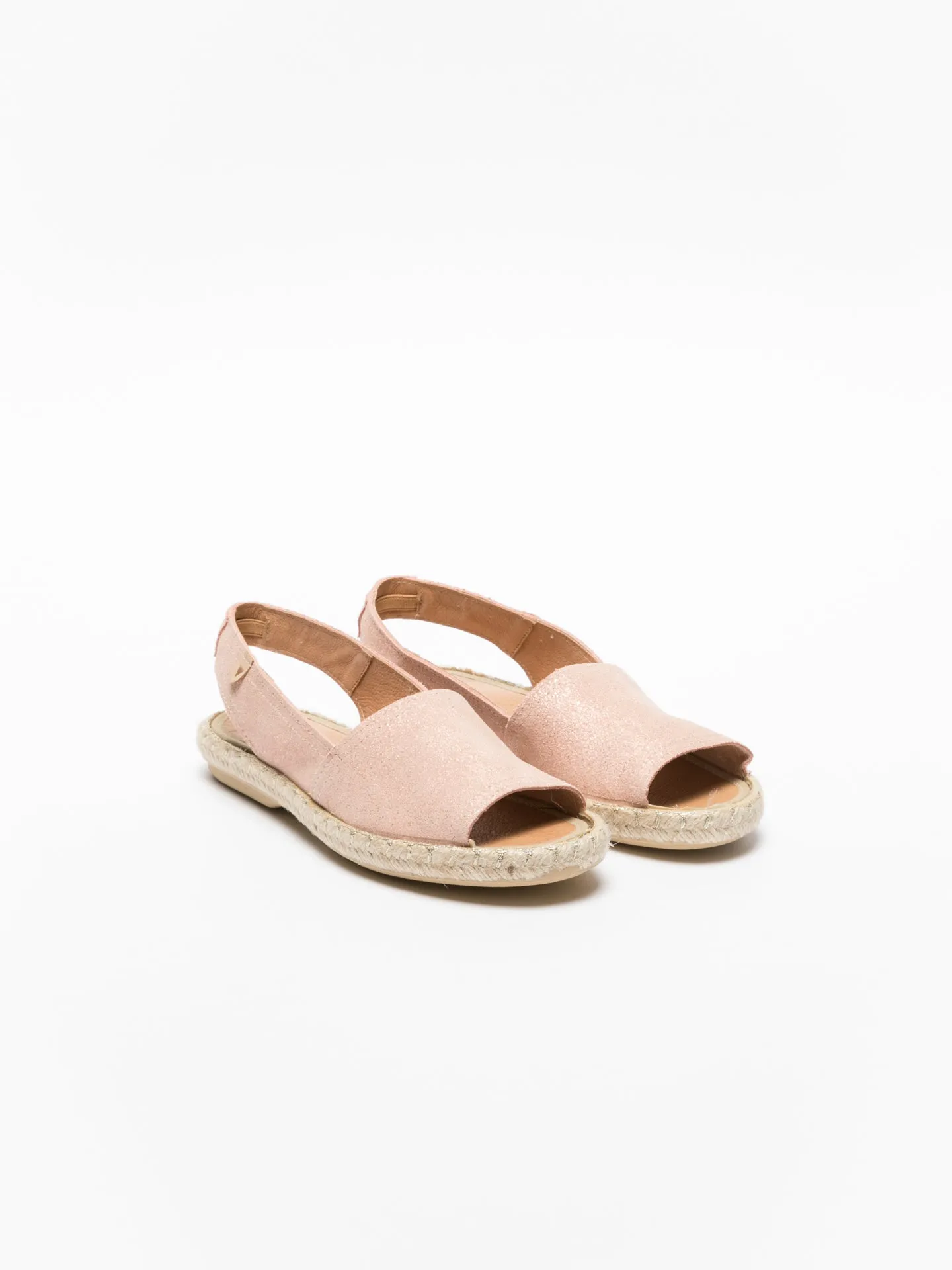 Pink Sling-Back Espadrilles