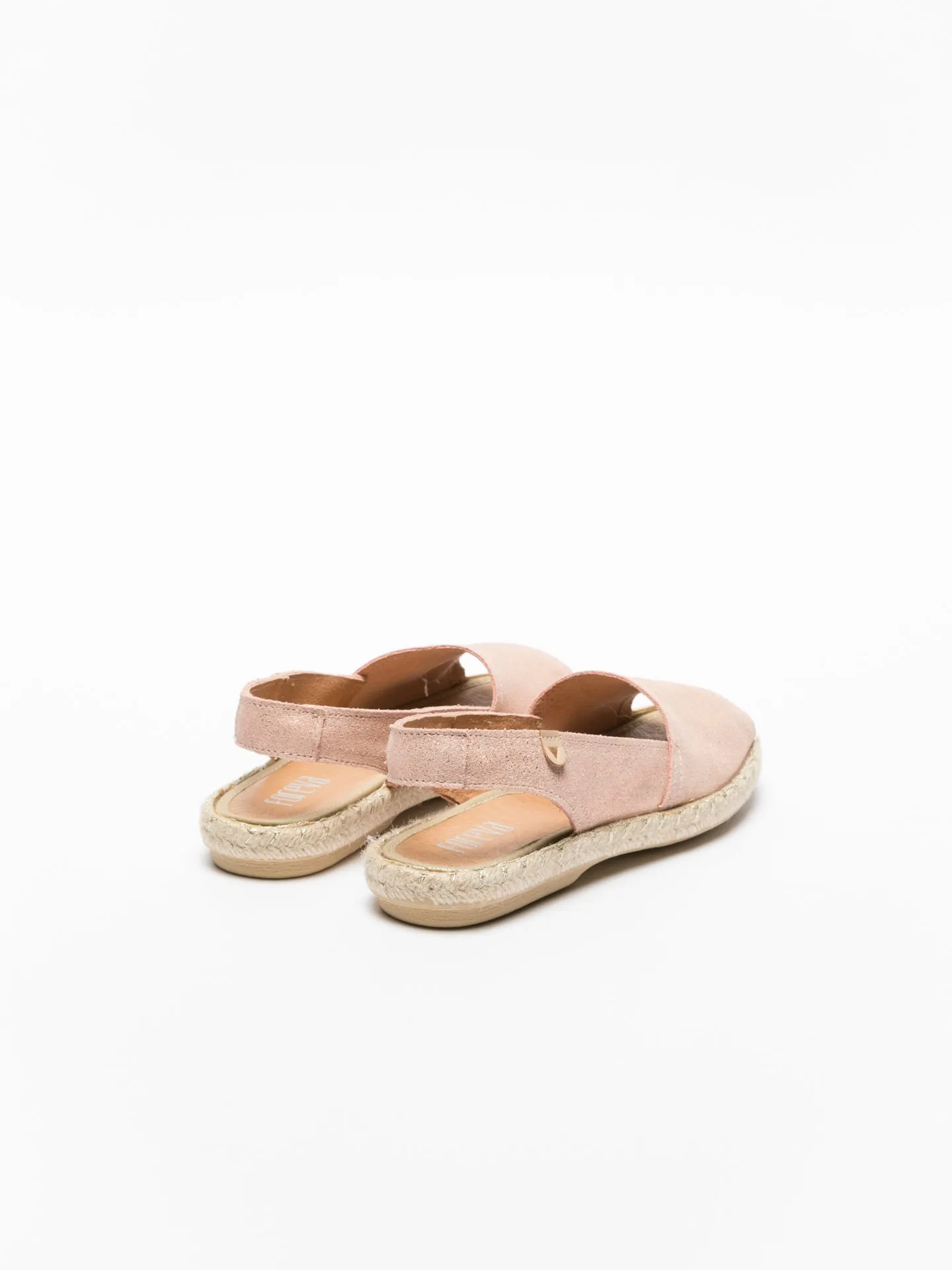 Pink Sling-Back Espadrilles