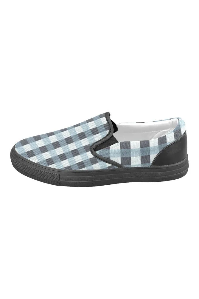 Plaid Planet Men's Slip-on Canvas Shoes