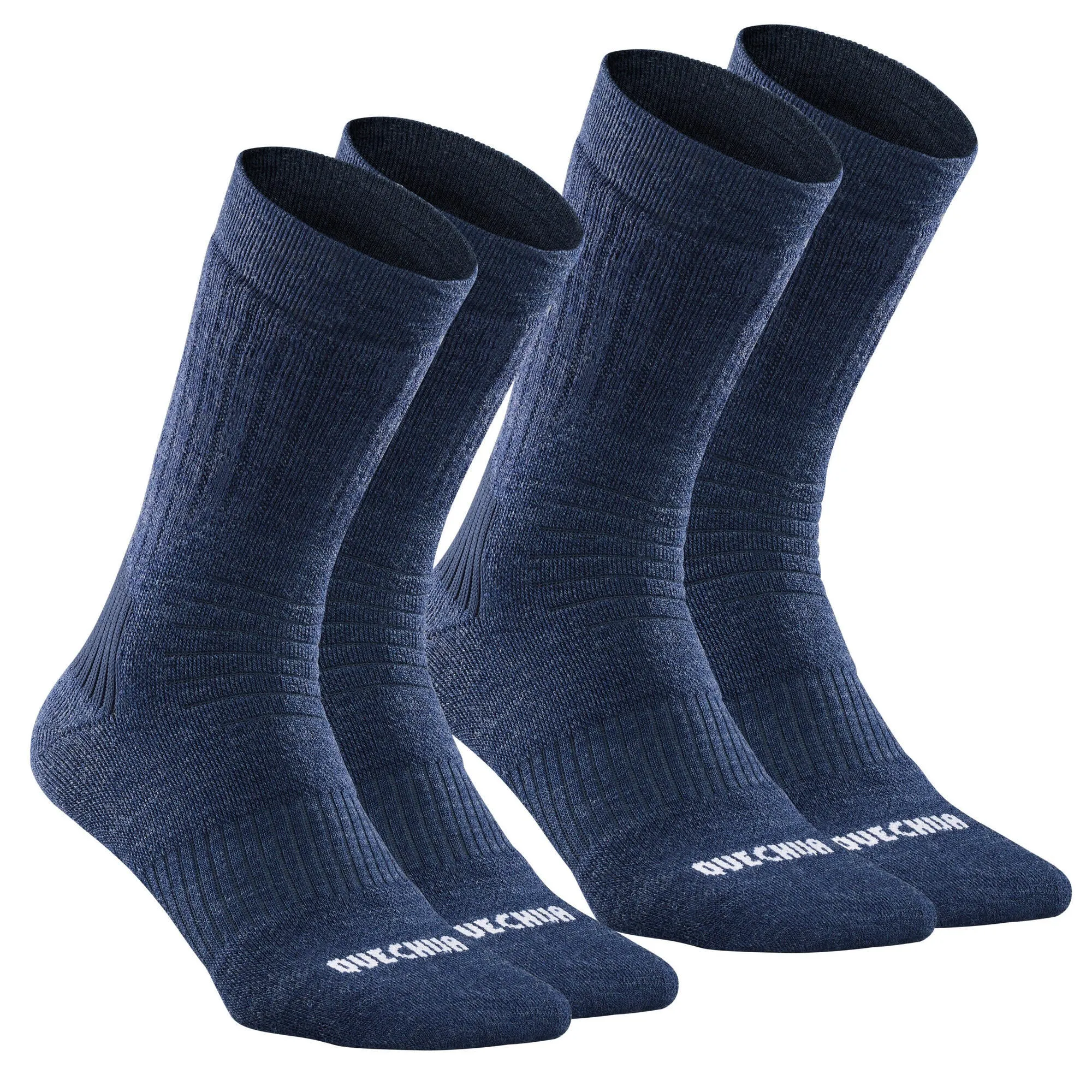 Quechua SH100 Mid Winter Hiking Warm Socks - 2 Pairs