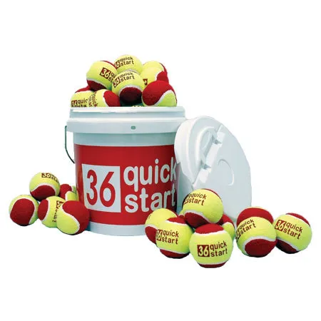 Quick Start 36 Felt Ball Bucket with 30 Balls