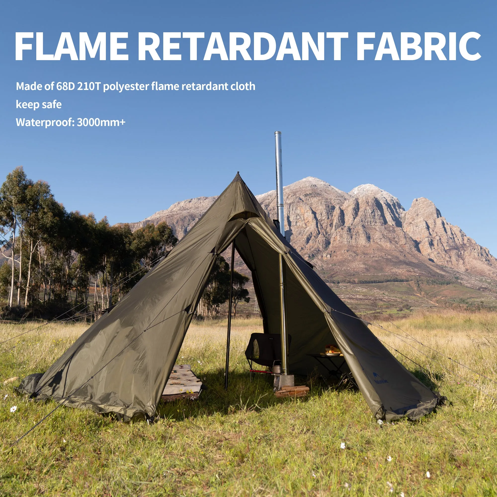 Ranch Fire Octagonal Pyramid Tent