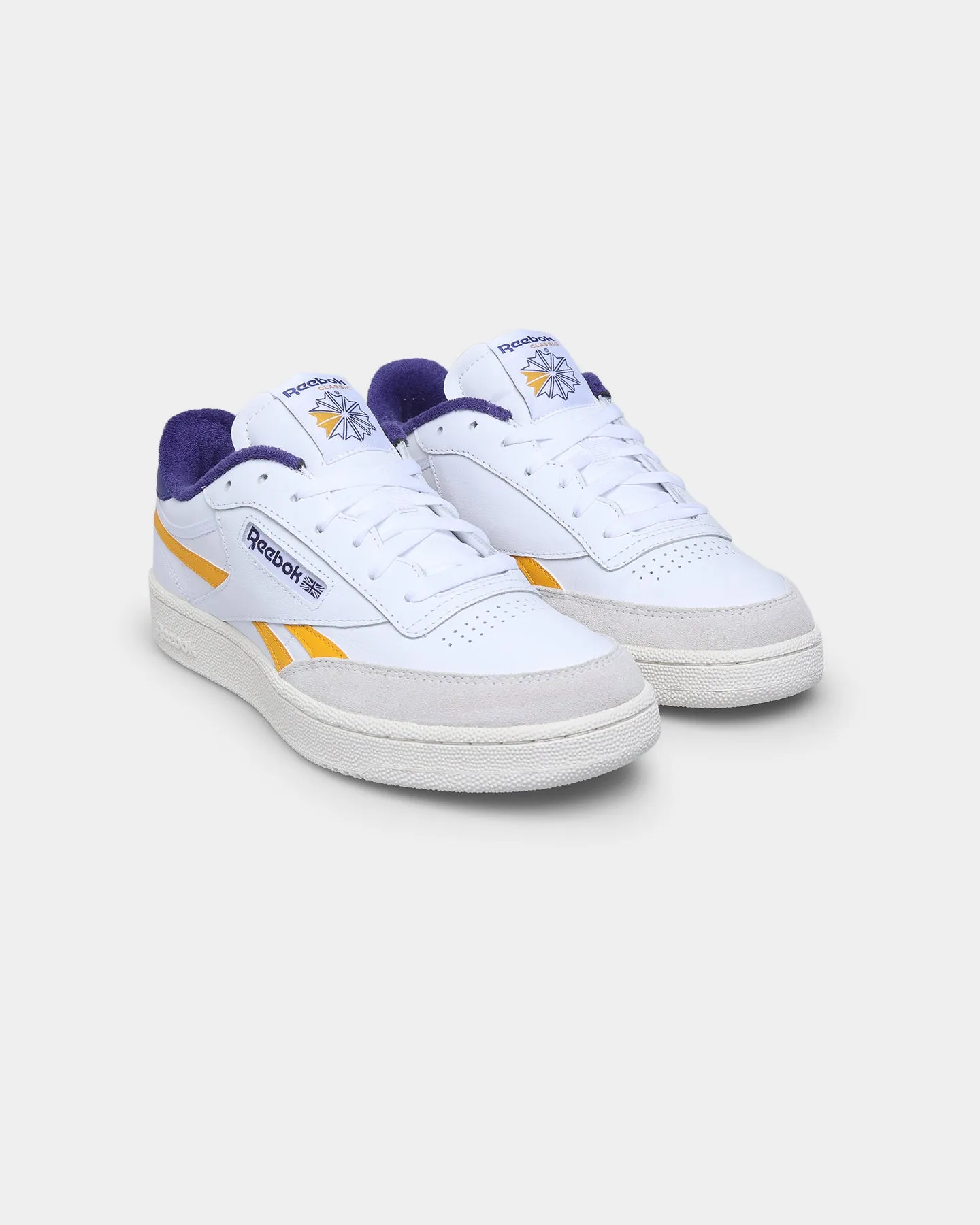 Reebok Club C Revenge White / Collegiate Gold / Bold Purple