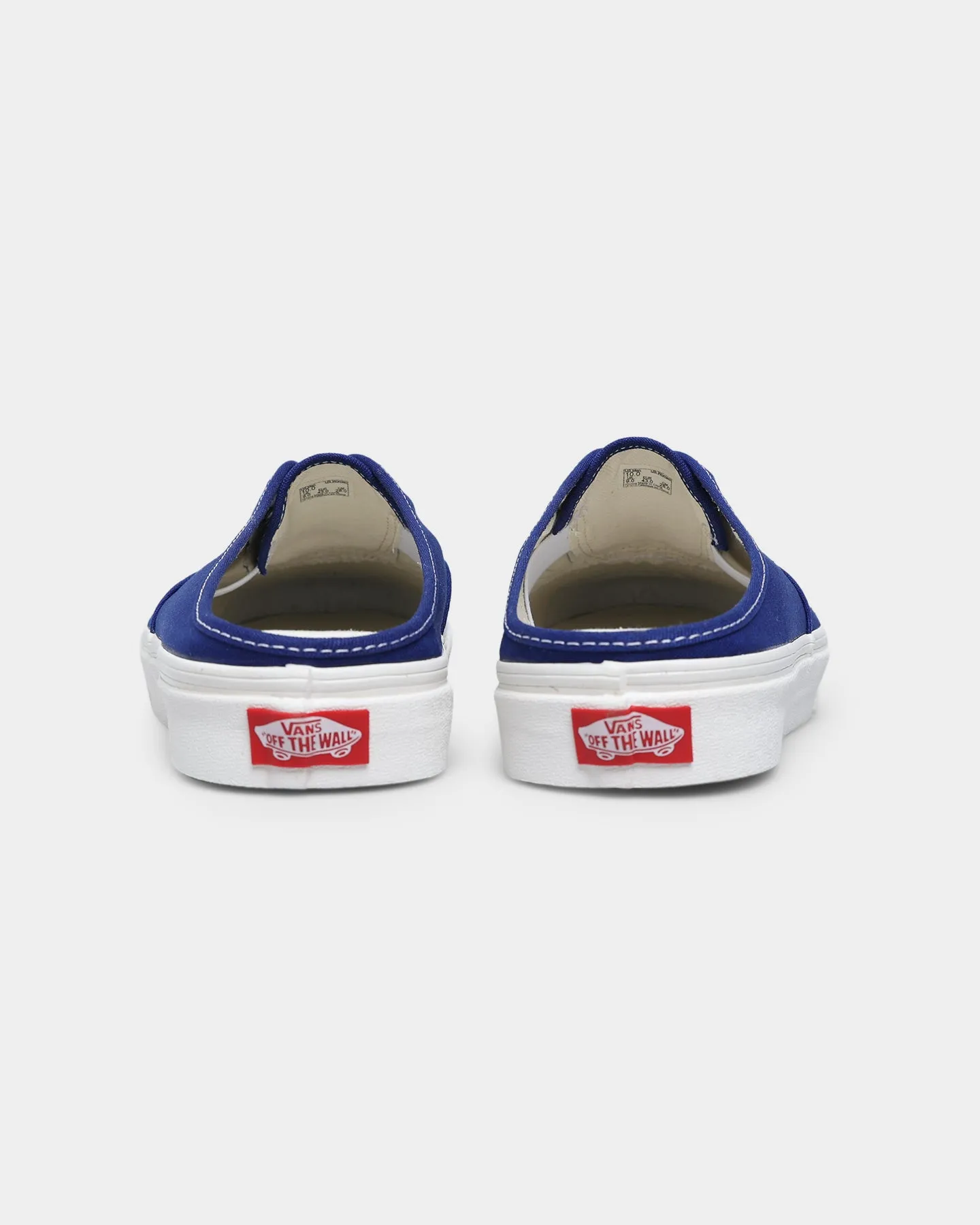 Vans Authentic Mule Canvas Slip Ons Blue Print/Marsh