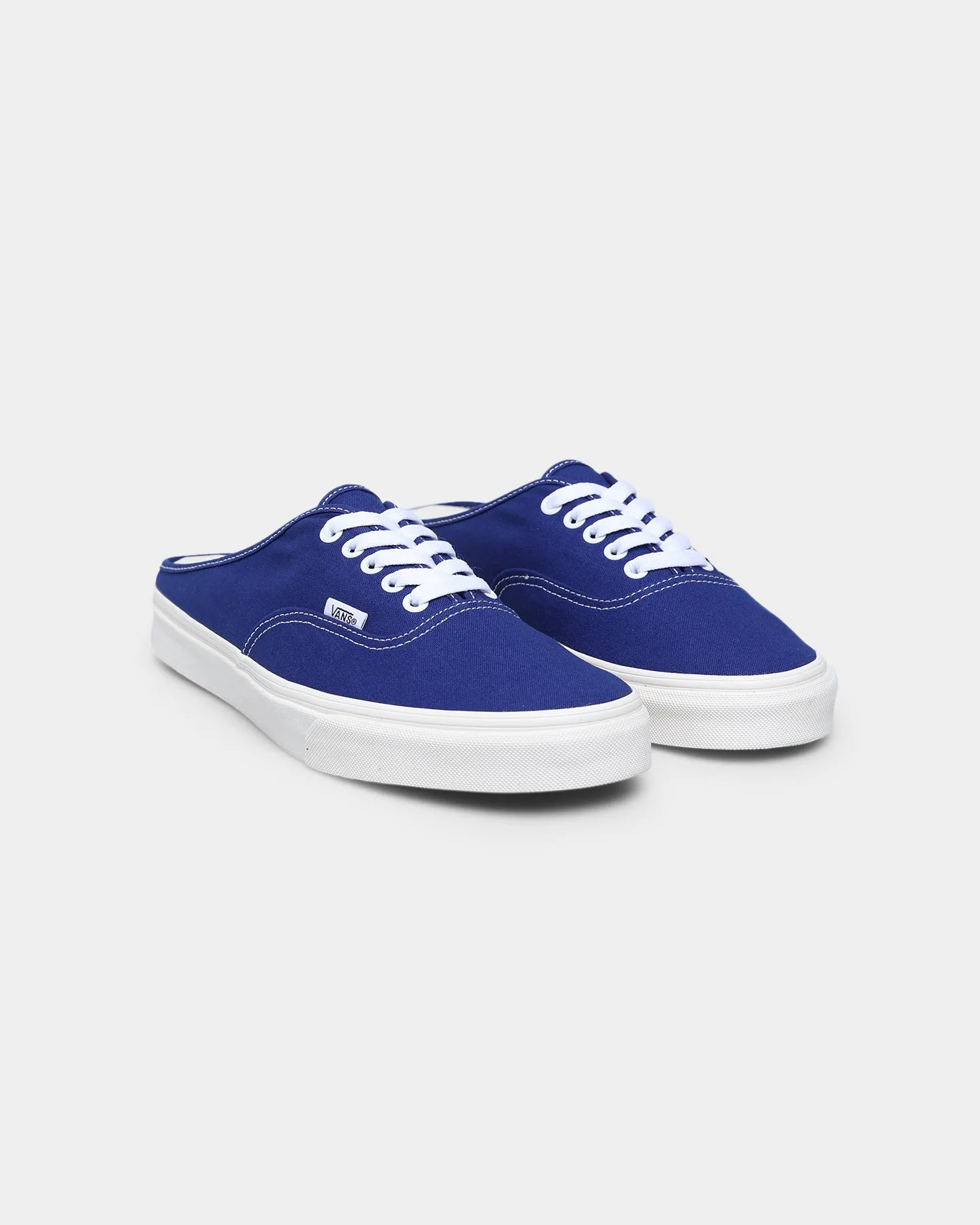 Vans Authentic Mule Canvas Slip Ons Blue Print/Marsh