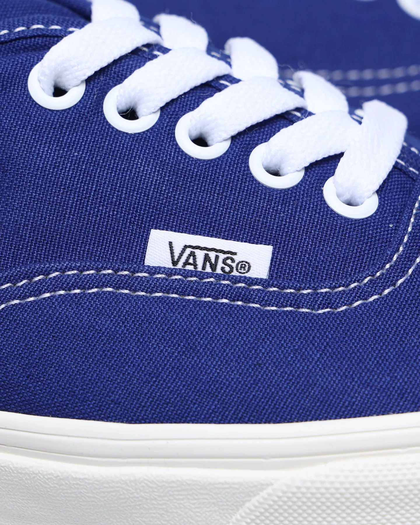 Vans Authentic Mule Canvas Slip Ons Blue Print/Marsh