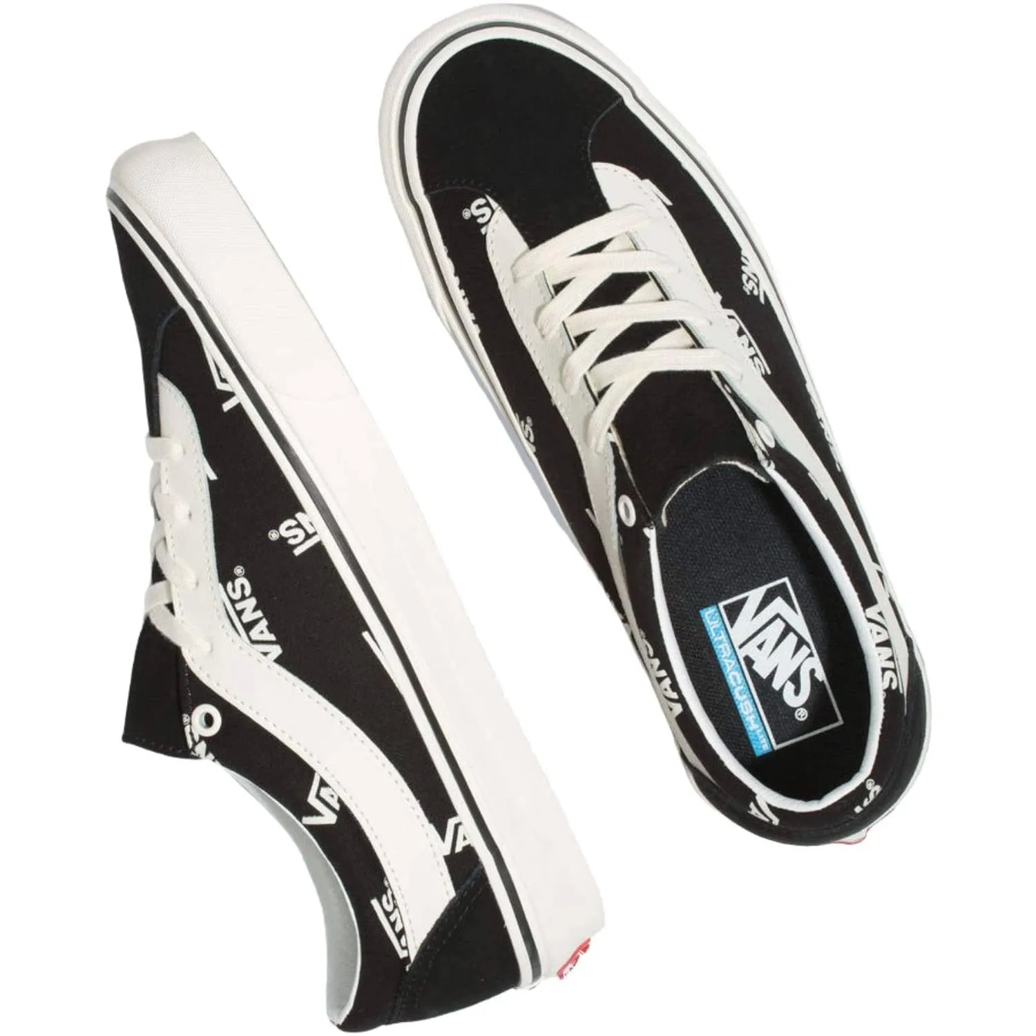 Vans Bold NI Skate Shoes (Vans Block) - Black/Marshmallow