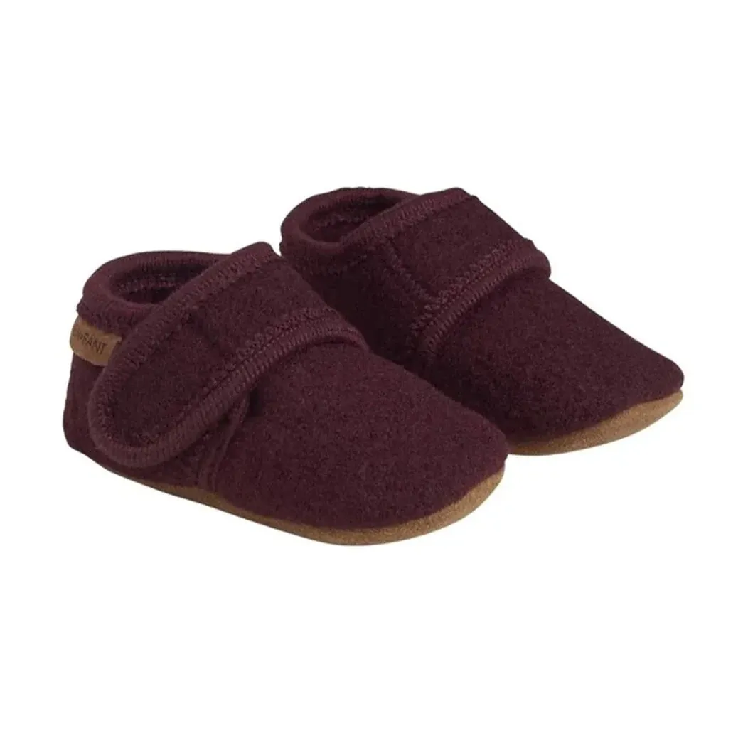 Wool Moccasins Bootie | wine