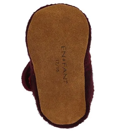 Wool Moccasins Bootie | wine