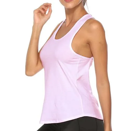 Yoga Shirt Women Gym Shirt Quick Dry Sports Shirts Cross